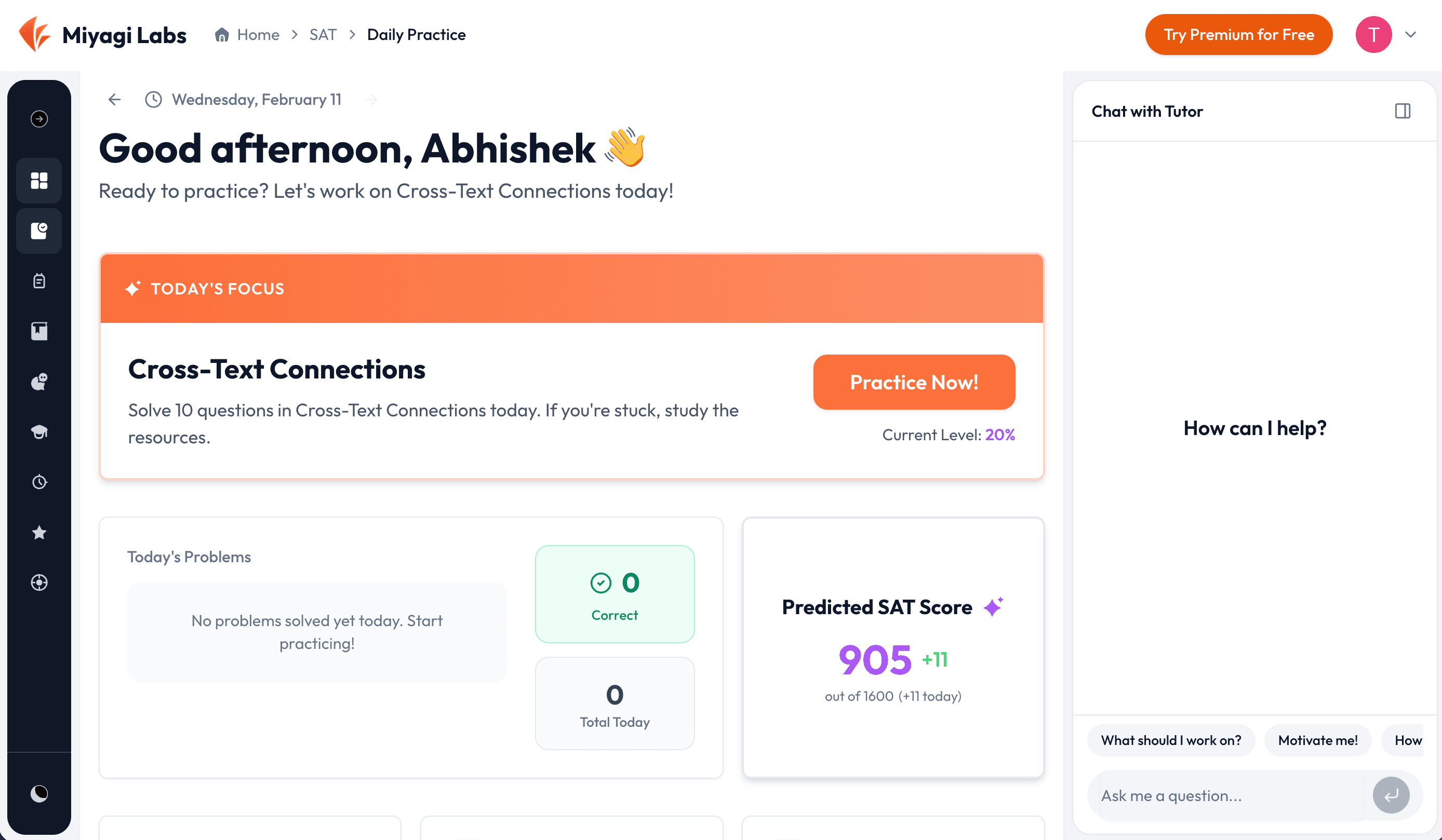 Miyagi Labs dashboard